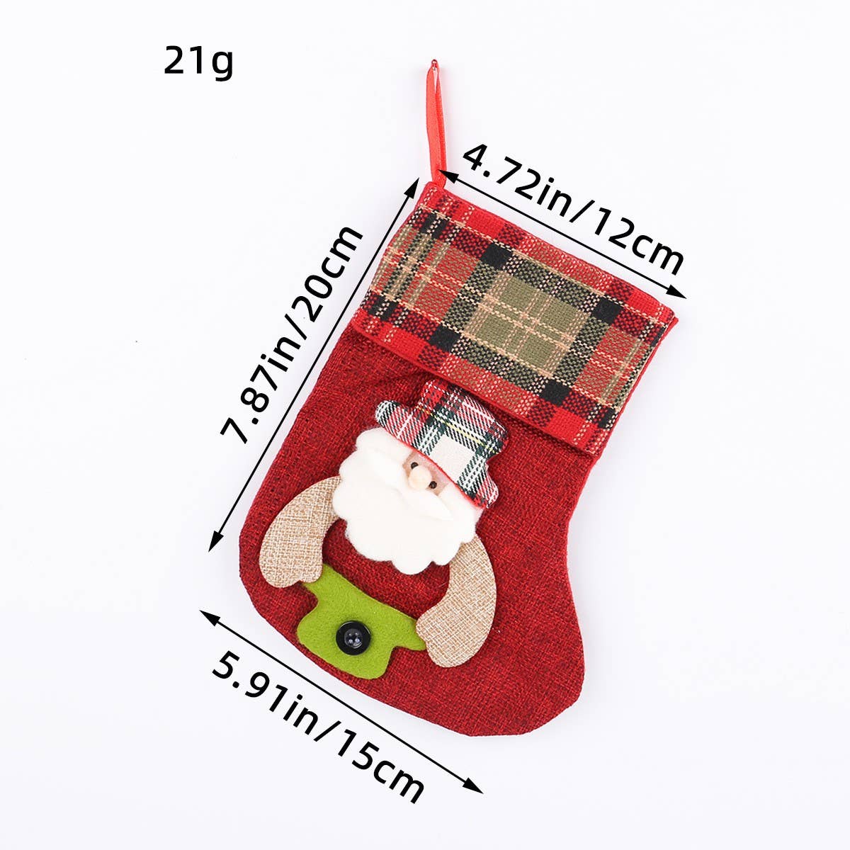 CHRISTMAS DECORATIONS WITH VARIOUS CHRISTMAS SOCKS
