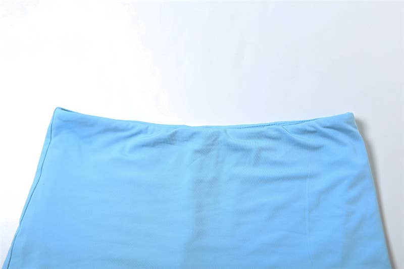 Sexy Crop Top and Bodycon Shorts Set