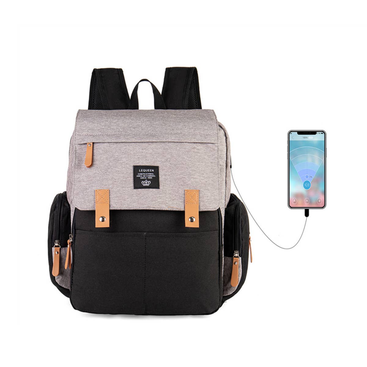 TRAVEL BACKPACK MOTHER AND BABY BAG_CWAB2224