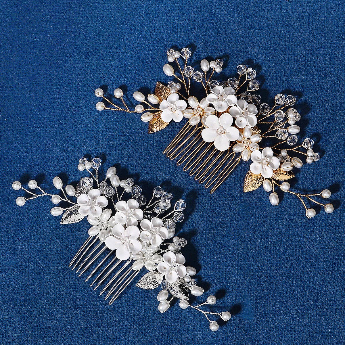 WEDDING DRESS BRIDAL HEADDRESS THREE PIECE SET