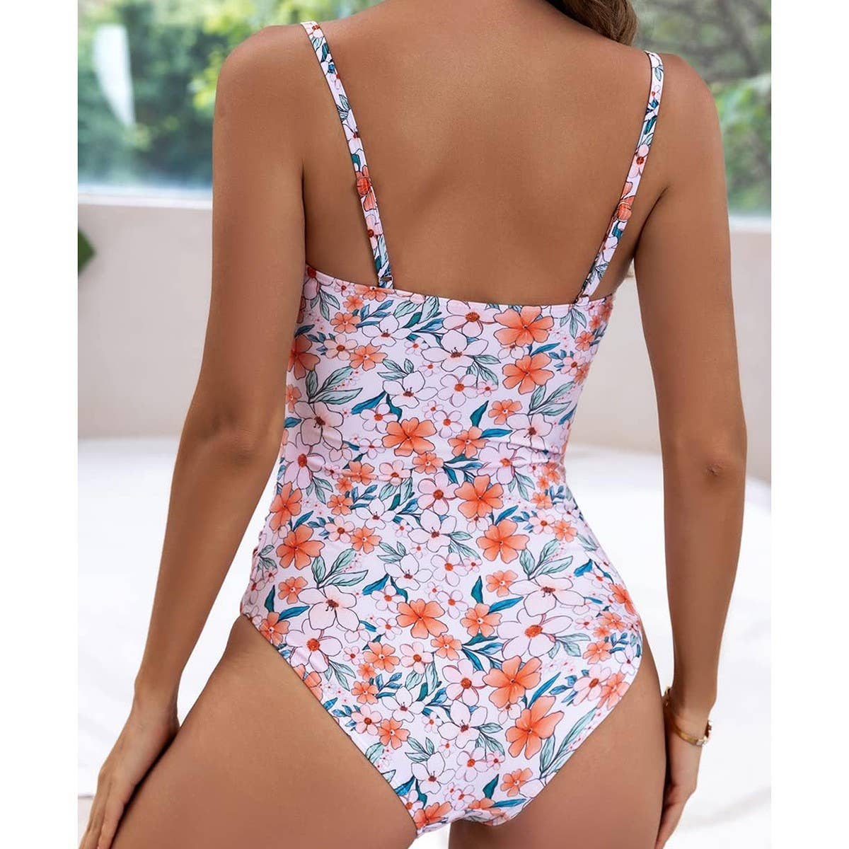 WOMEN'S PRINTED BIKINI ONE-PIECE SWIMSUIT