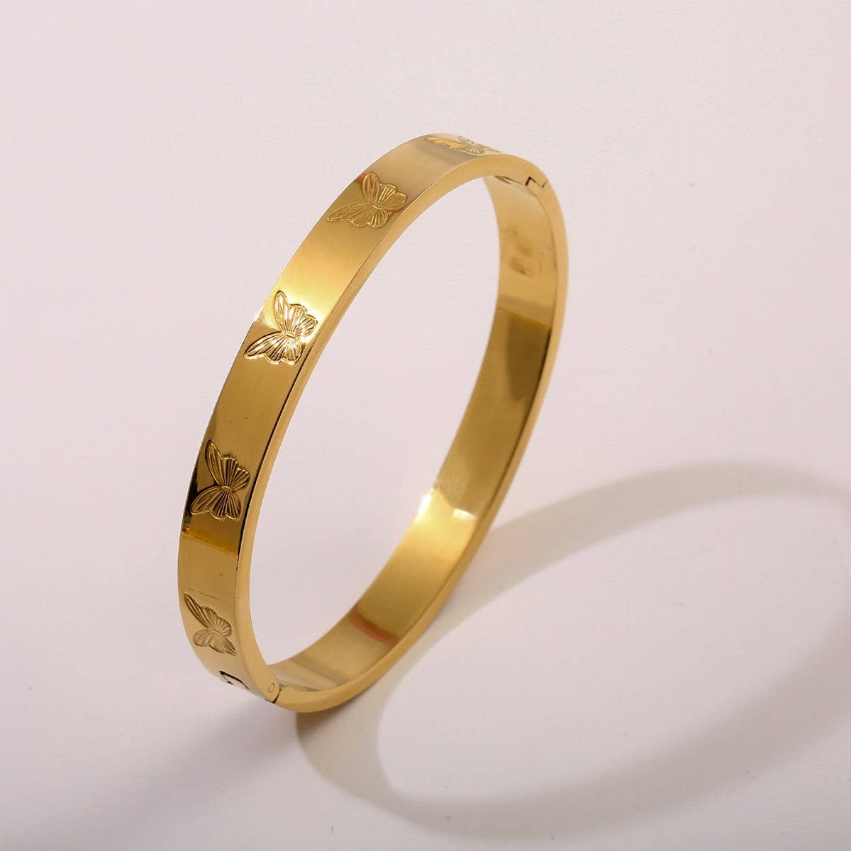 Classic 18K Gold Zircon Bracelet, Vintage Style