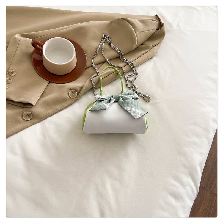 Bow tie stylish versatile clip-on crossbody bag