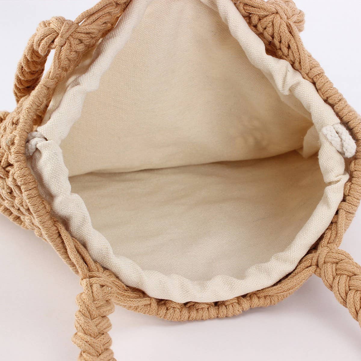 SOLID COLOR VERSATILE SIMPLE HOLLOW HAND-WOVEN BAG_CWAB4686