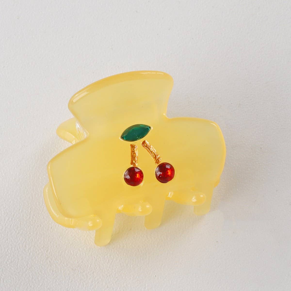 CWAHA1406_CHERRY SMALL HAIR CLAW CLIP,SUMMER SET