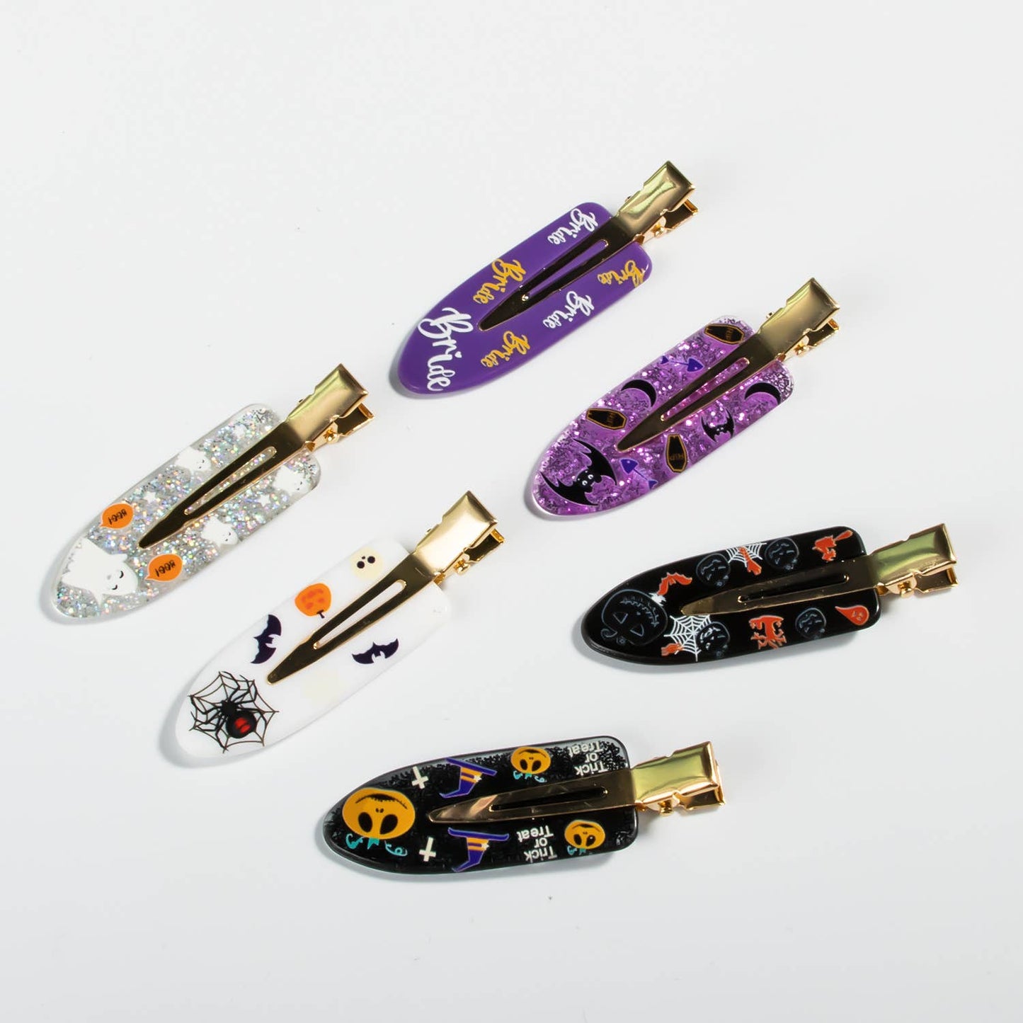 HALLOWEEN ACCESSORIES ACRYLIC PRINTED HAIR CLIP