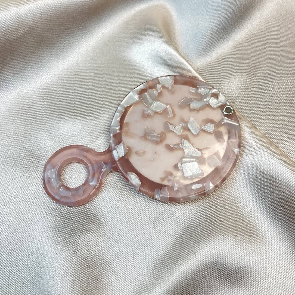 Portable Compact Round Mirror for Purse Travel_CWMM6370