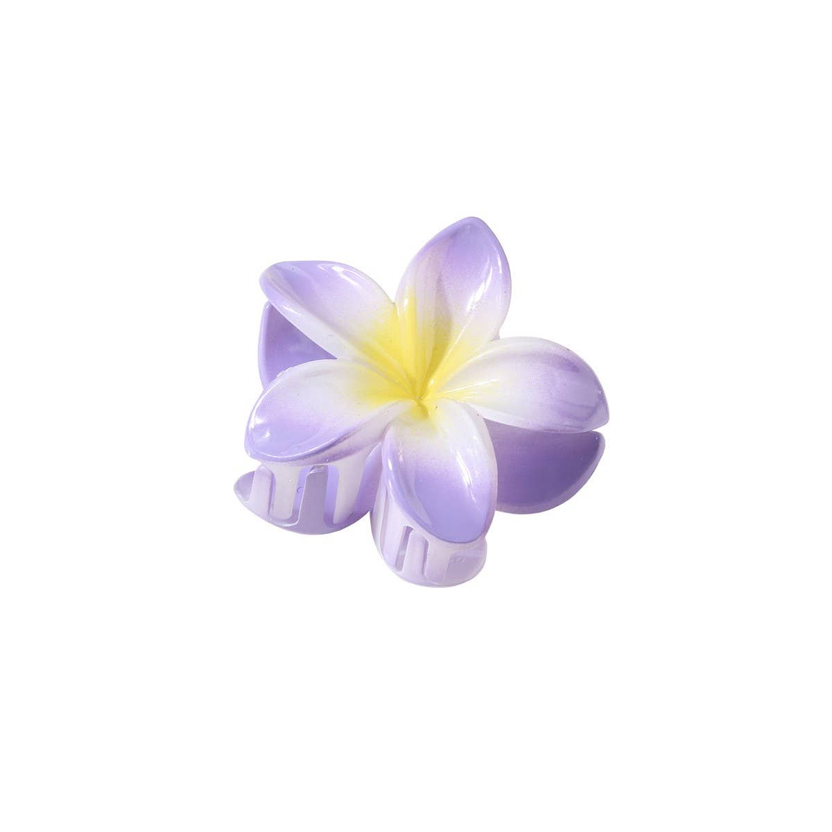 Gradient Flower Hair Claw - Plumeria Beach Clip