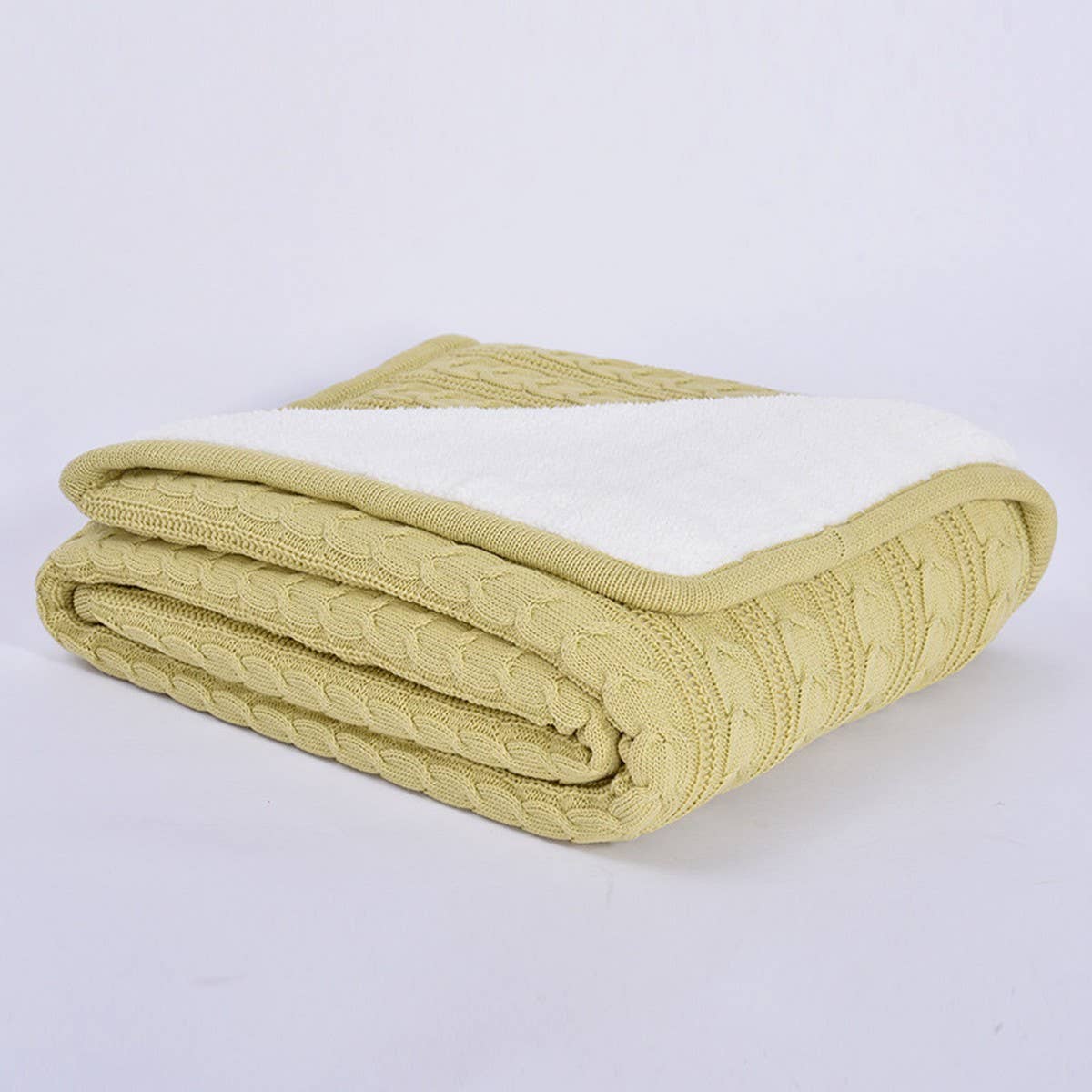 SOLID COLOR PLUSH KNITTED WOOL THROW BLANKET_CWMM2366