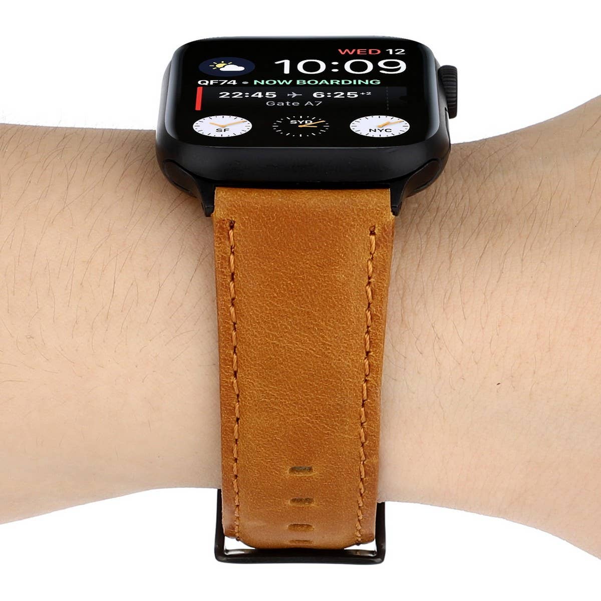 IWATCH7-1 SE CRAZY HORSE WAX LEATHER STRAP