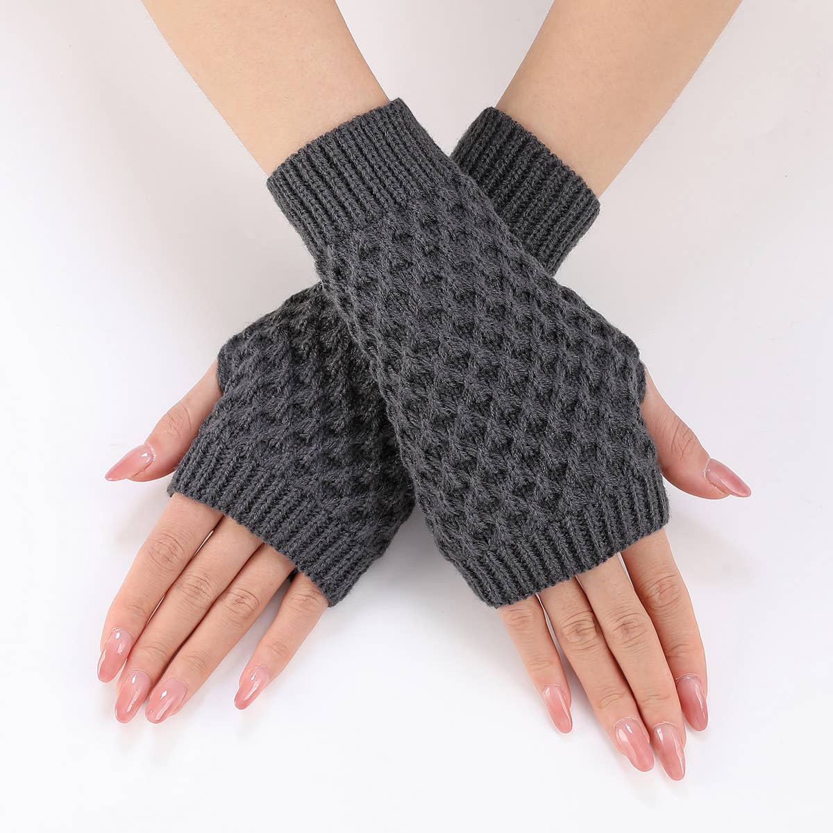 WARM AND COLD-PROOF PINEAPPLE FLOWER GLOVES_CWAG0107