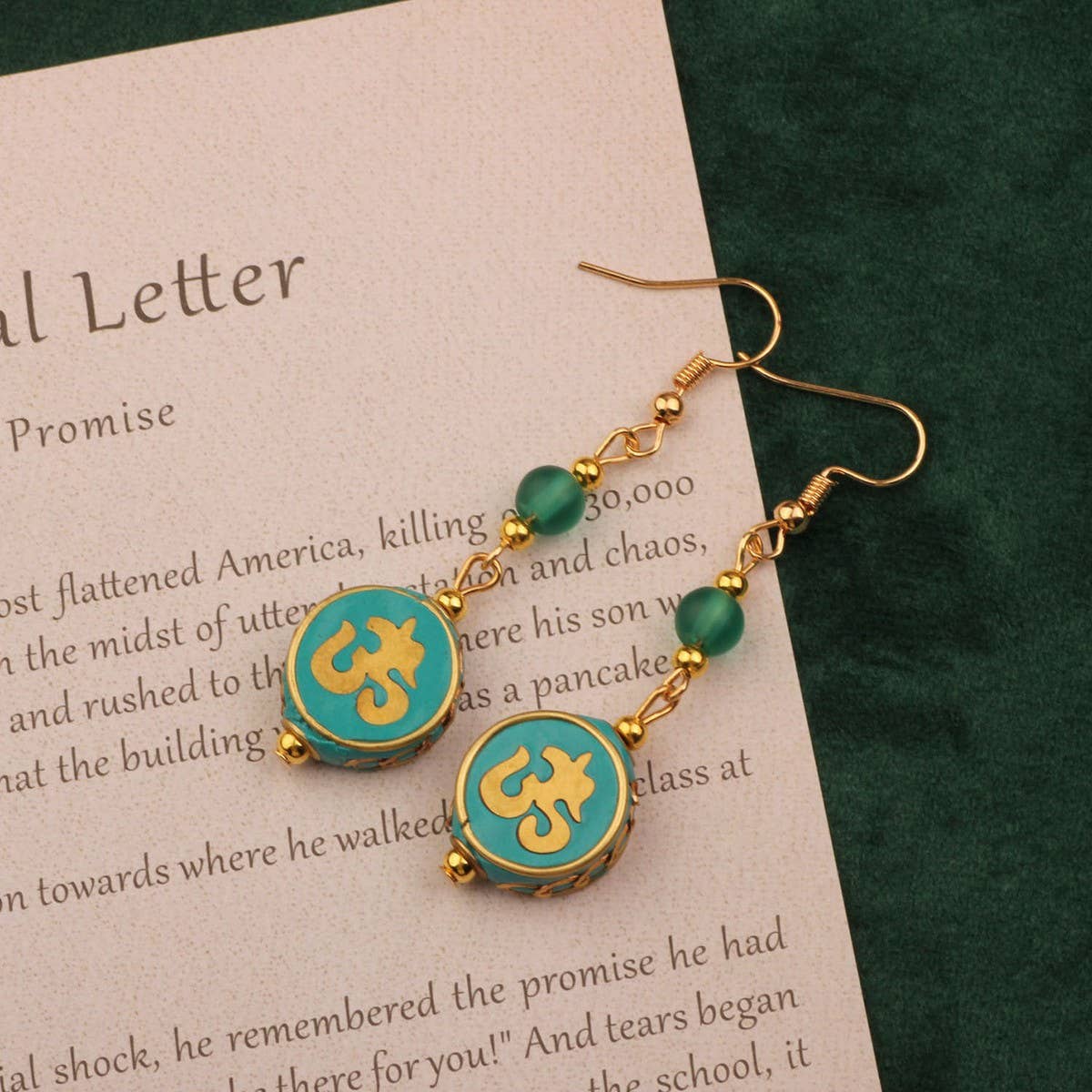 SIMPLE RETRO HANDMADE DESIGN EXOTIC EARRINGS_CWAJE3984