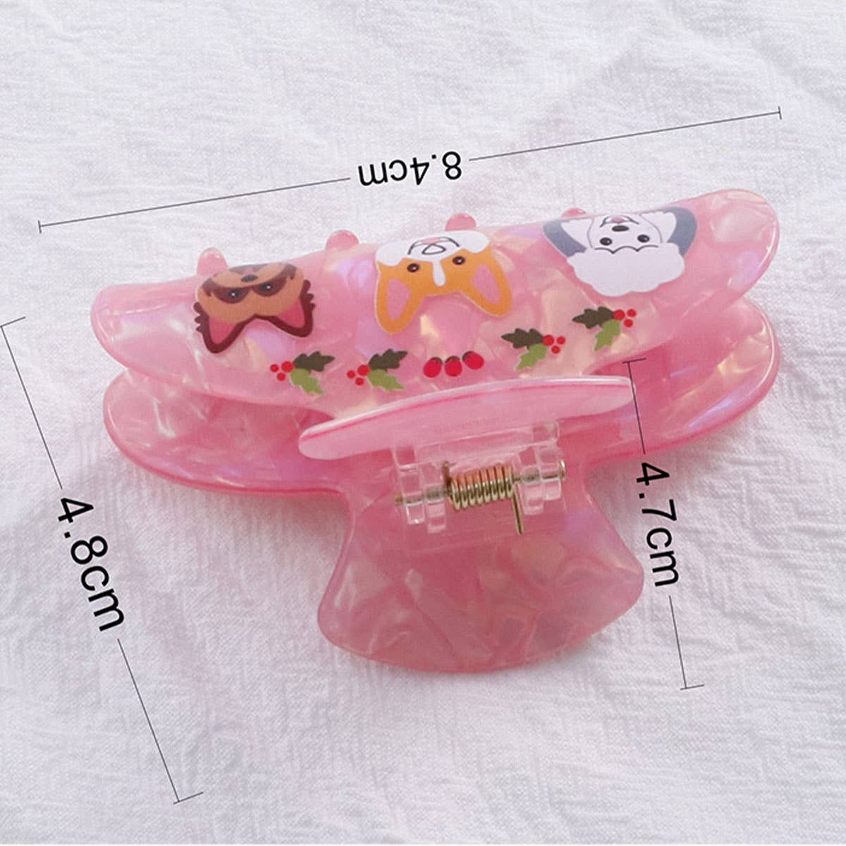 CWAHA5145_SIMPLE SWEET AND CUTE ANIMAL PRINT HAIRPIN