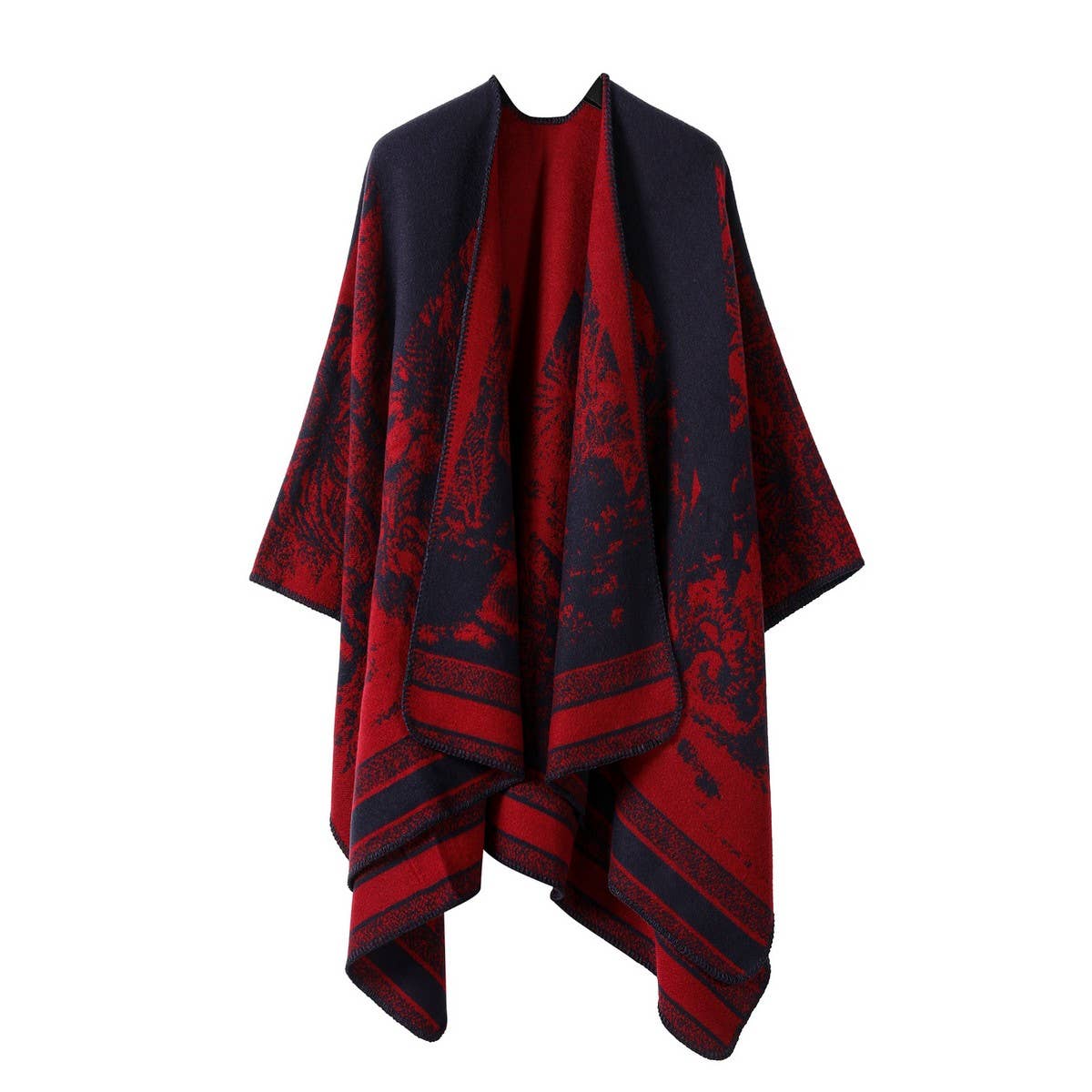 FAUX CASHMERE SHAWL WARM CAPE OUTER SCARF