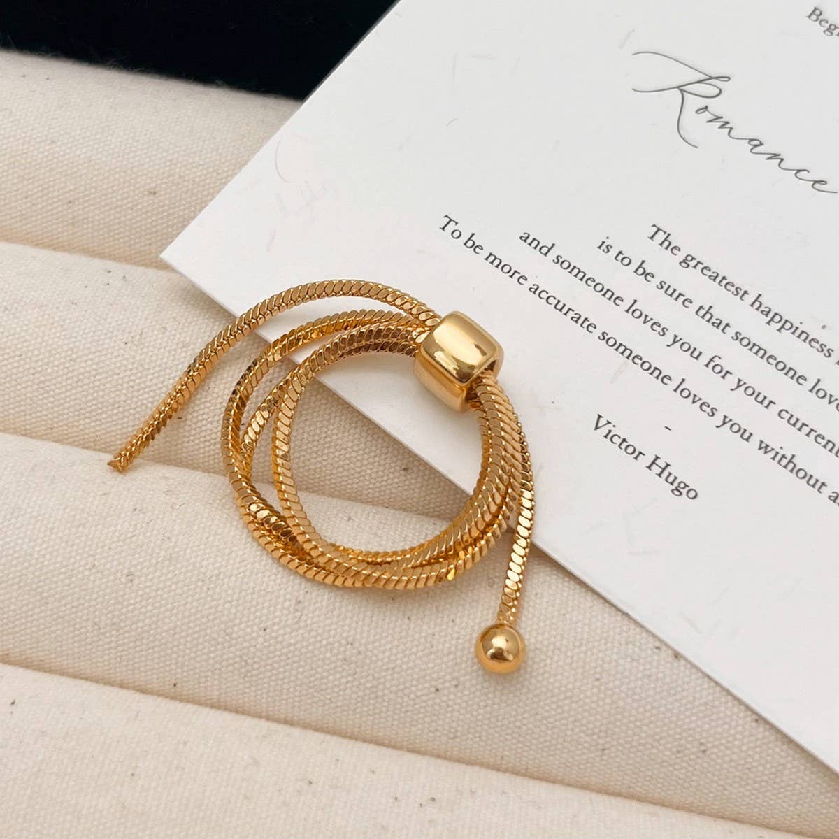 DESIGN ADJUSTABLE LIGHT LUXURY RING FOR WOMEN