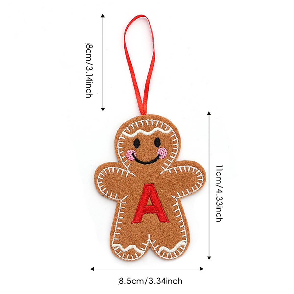 CWMM9399_NEW CHRISTMAS GINGERBREAD MAN DECORATION PENDANT