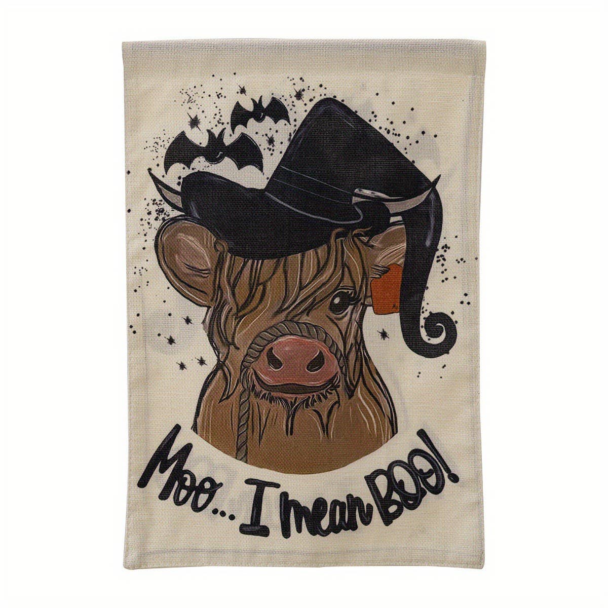 CWMM10257_HALLOWEEN DOUBLE-SIDED GARDEN FLAG SKULL DECOR