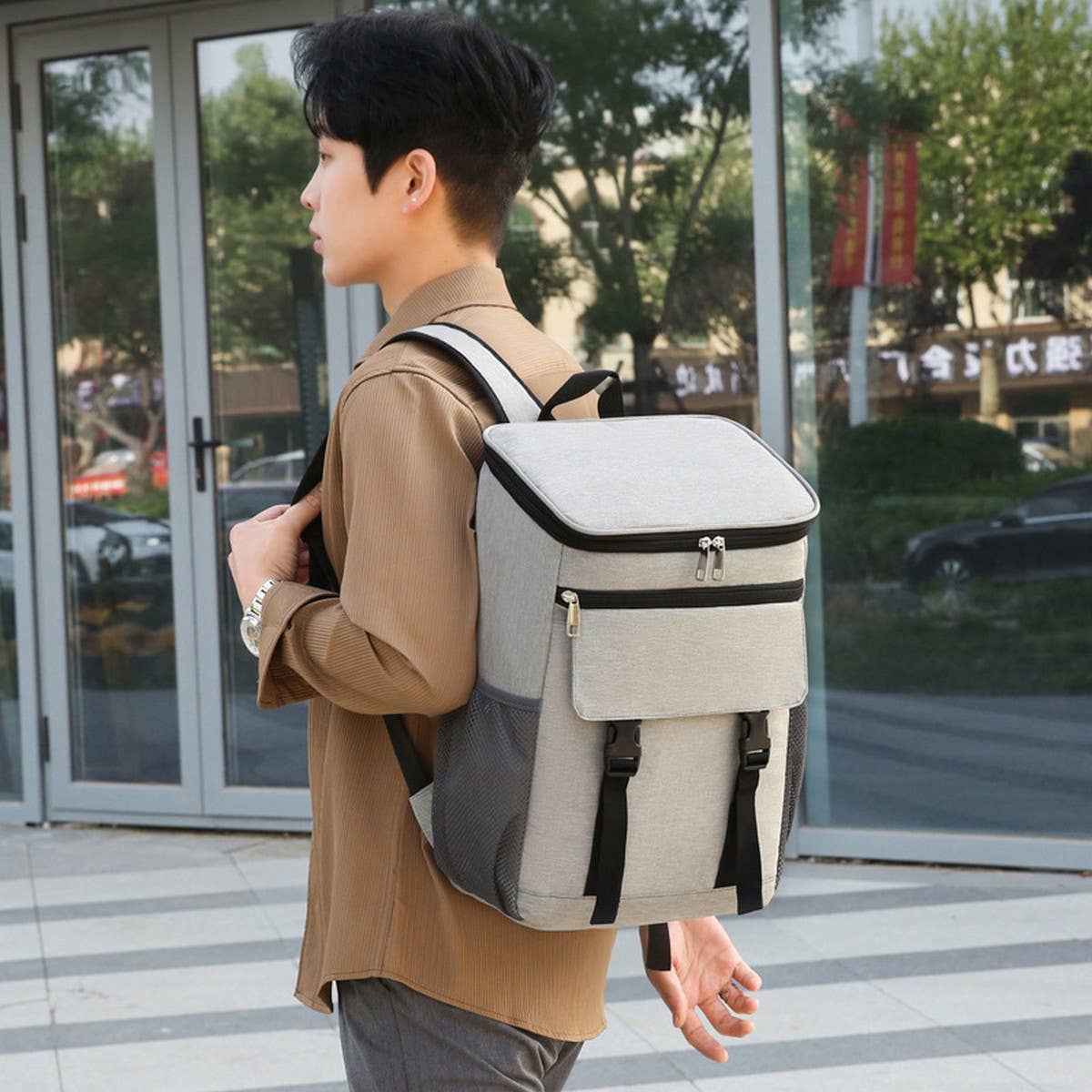 Insulated Cooler Backpack for Picnic & Hiking_CWAB5420