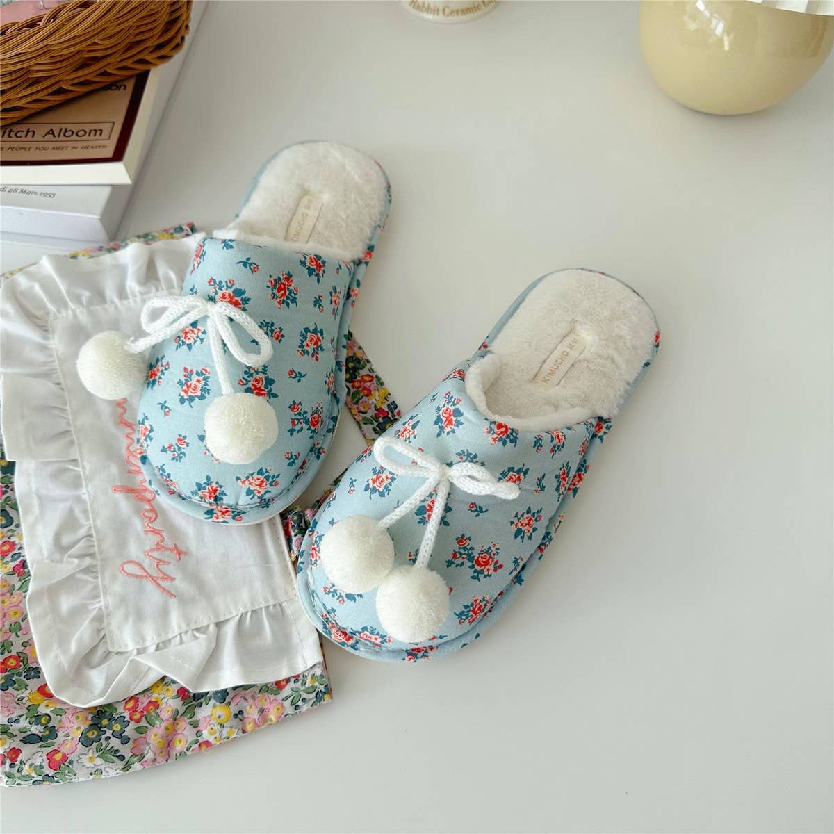 WINTER WARM HOME THICK-SOLED COTTON SLIPPERS