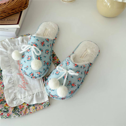 WINTER WARM HOME THICK-SOLED COTTON SLIPPERS