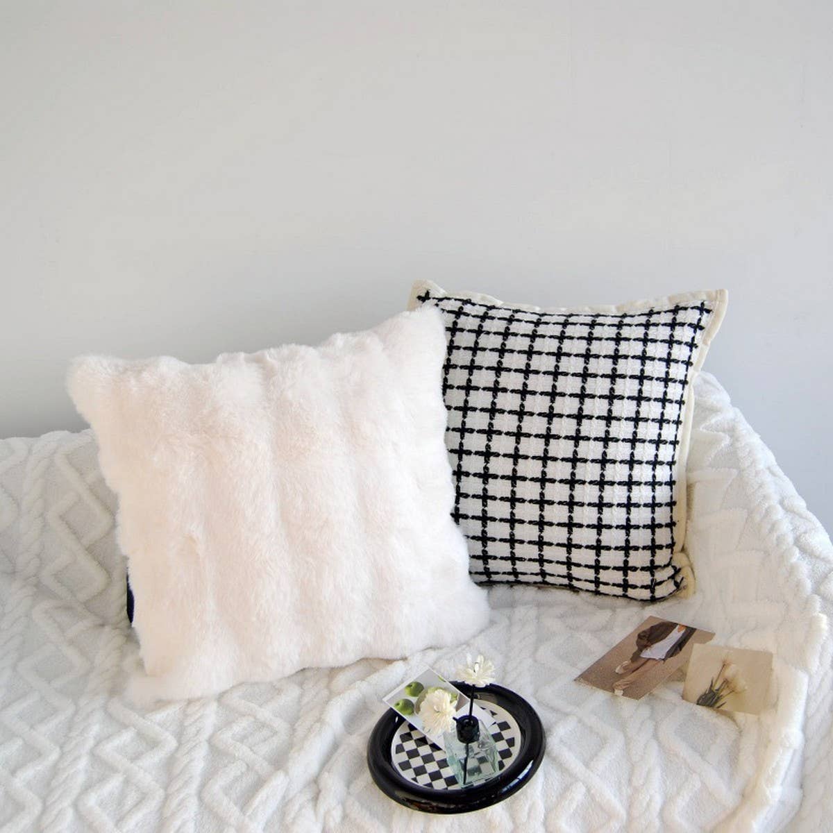 Tiger Zebra Embroidered Sofa Bed Pillow Cover