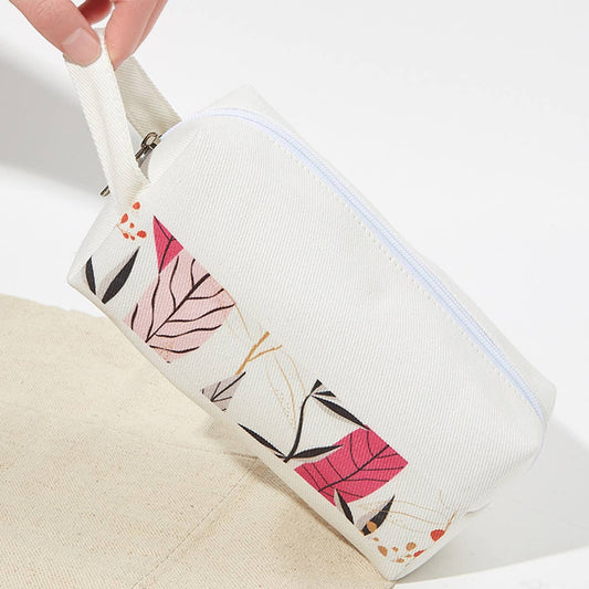 PRINTED WASH BAG CANVAS MAKEUP BAG_CWAB1442