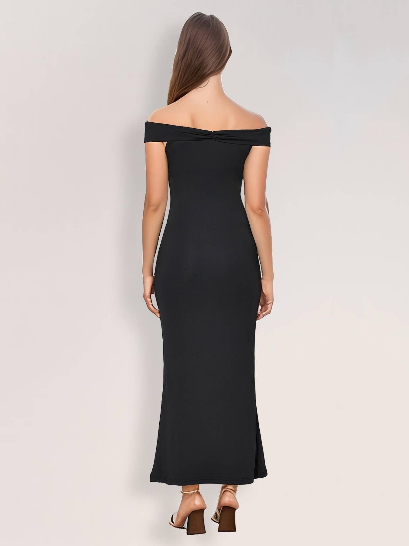 SEXY SLIM-FIT TUXEDO DRESS WITH HIP WRAP