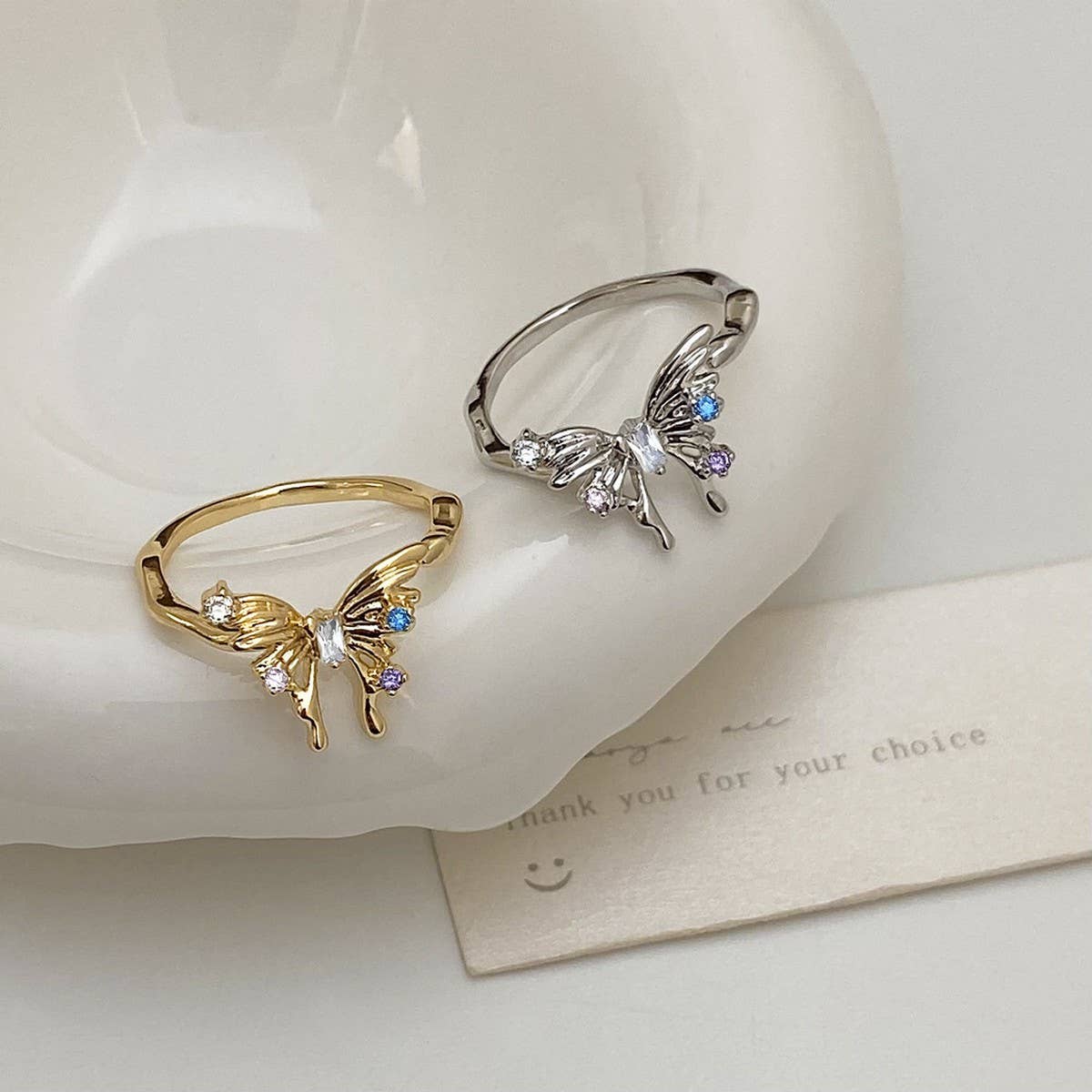 IRREGULAR EXQUISITE BUTTERFLY OPEN RING FOR WOMEN