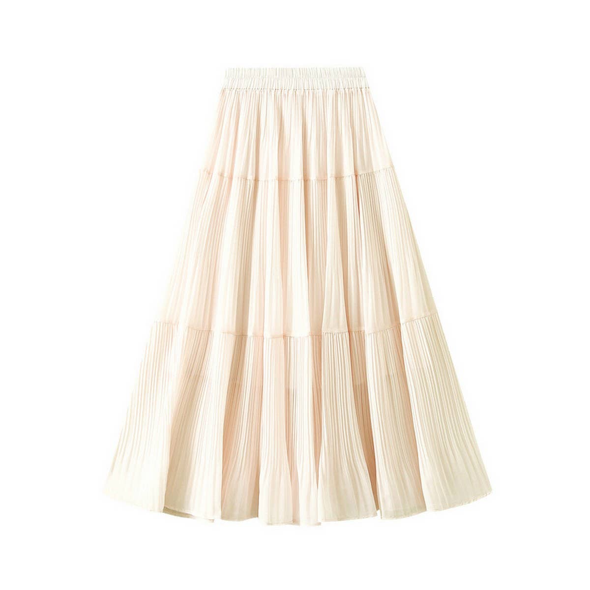 Fresh Chiffon A-Line Skirt with Youthful Vibes