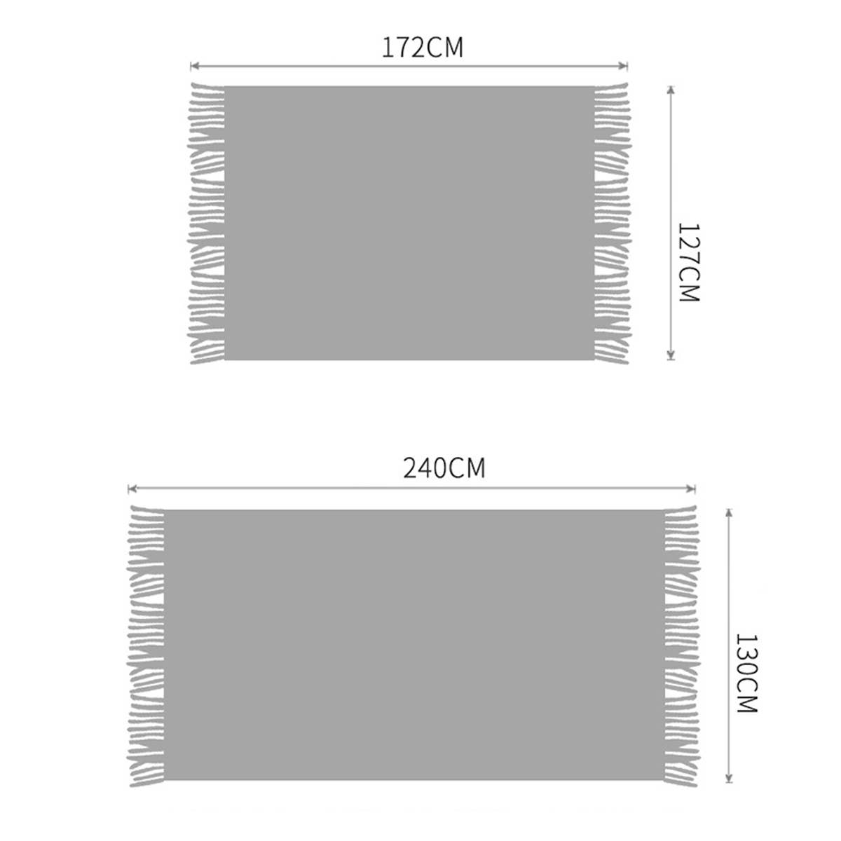 KNITTED SOFT BLANKET NAP SOFA BLANKET