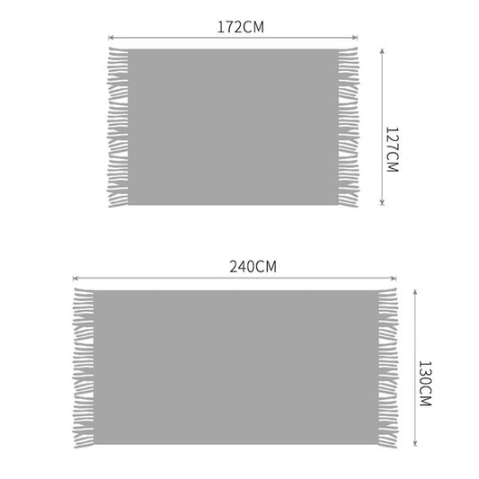 KNITTED SOFT BLANKET NAP SOFA BLANKET