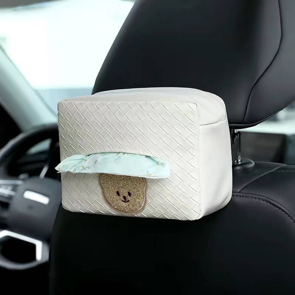 NEW CUTE FLOWER CAR TISSUE BOX STORAGE BOX