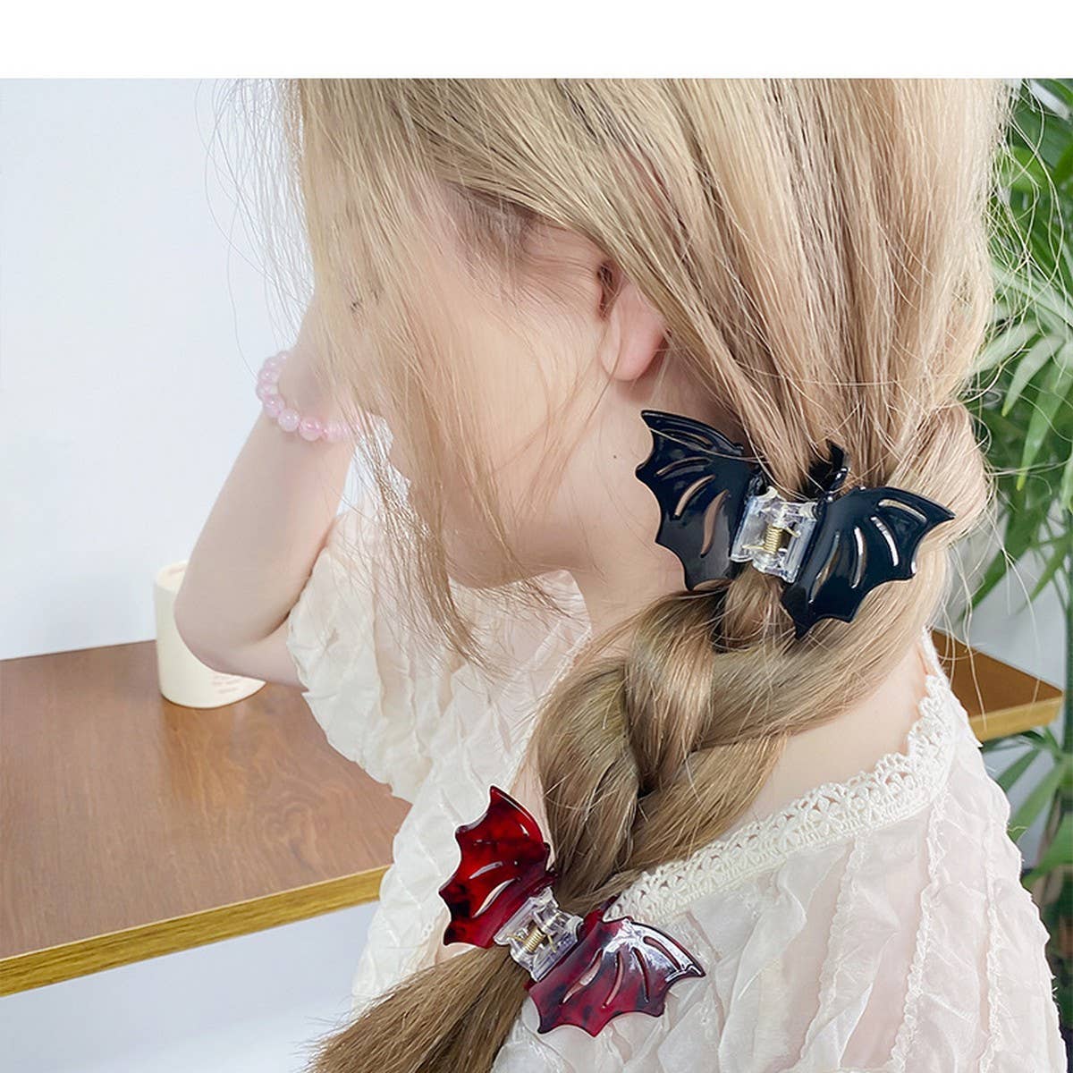 Halloween Bat Wing Gothic Hair Clip for Ladies_CWAHA1444