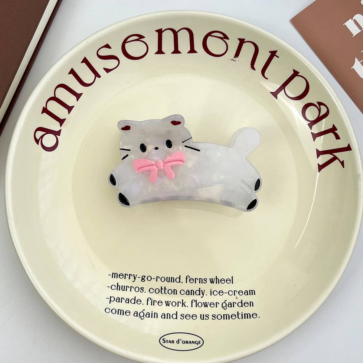 Cute Animal Acetate Claw Clip ? Cartoon Hair Grip