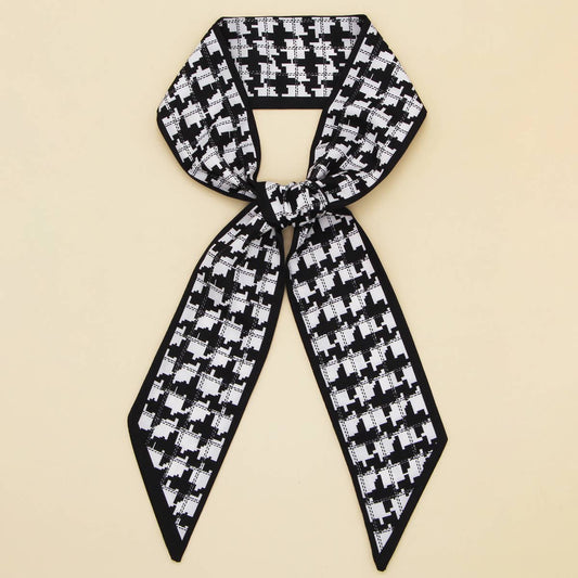 Floral Letter Ribbon Scarf for Hair and Bag