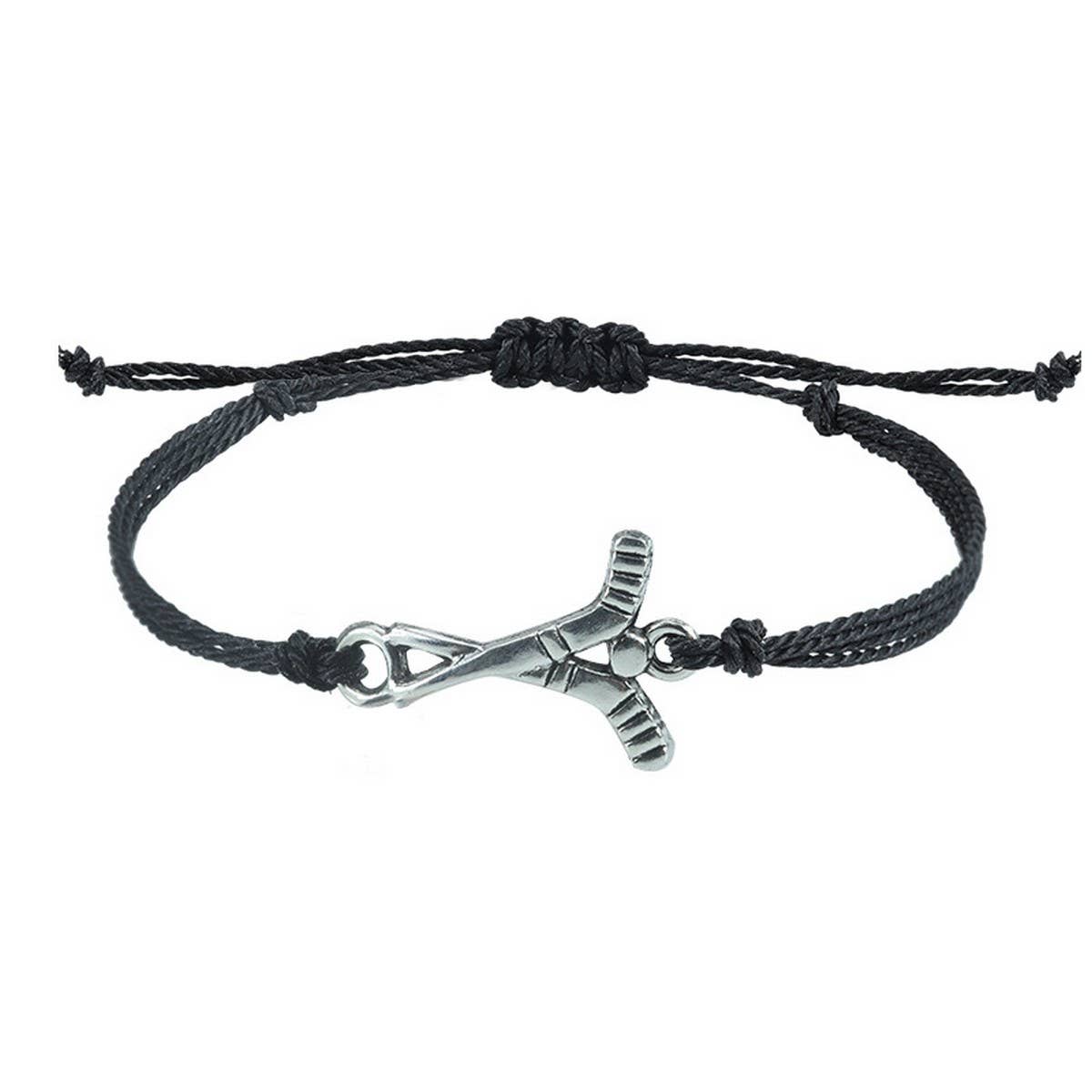 WATERPROOF WAX THREAD WOVEN FOOTBALL BRACELET