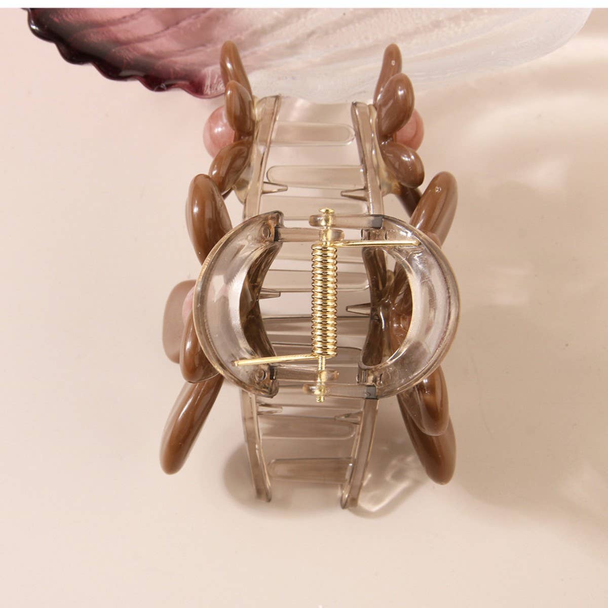 Fashion flower hair clip with duck beak hair clip