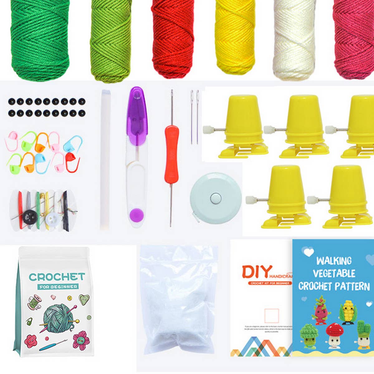 HANDMADE DIY TOY ORNAMENTS CROCHET MATERIAL KIT