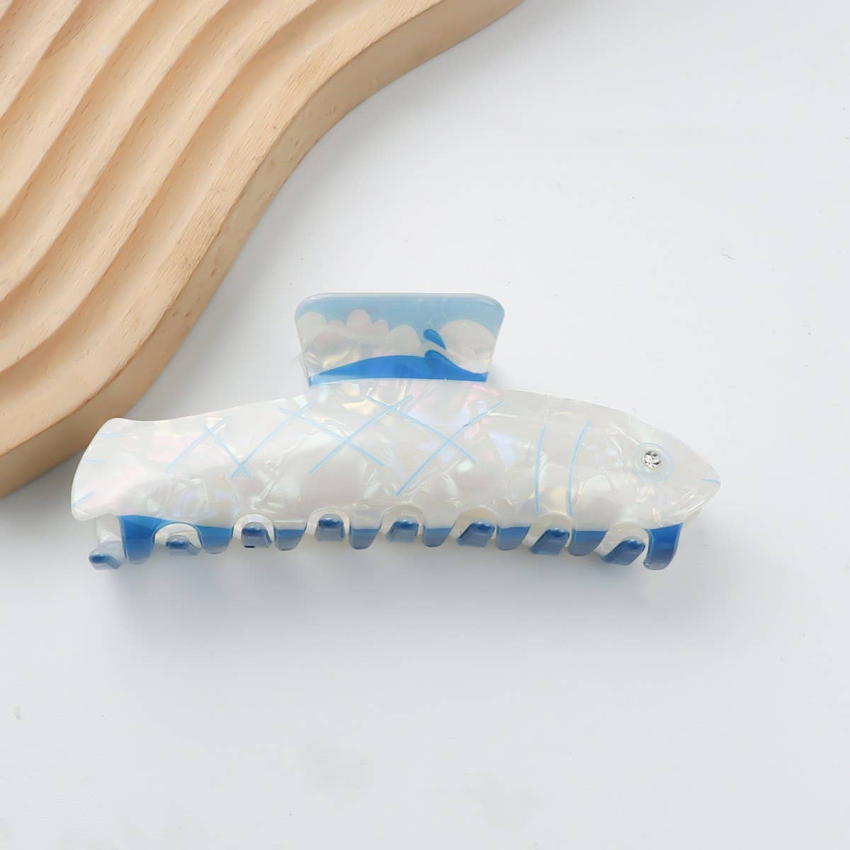 CWAHA1312_PERSONALITY BLUE WHALE SERIES HAIR CLAW CLIP