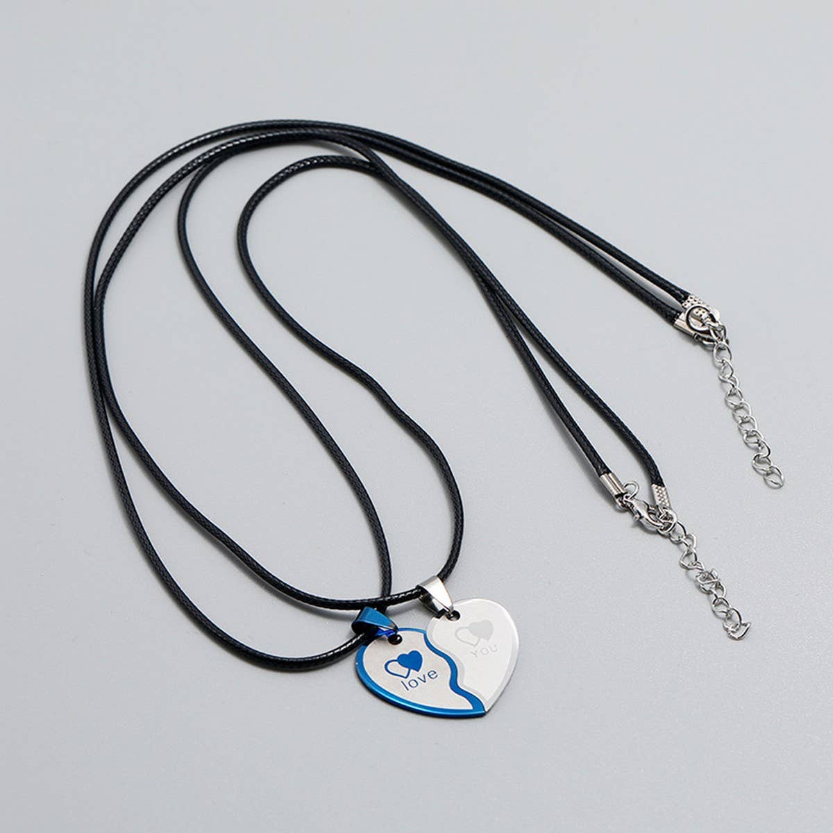 DETACHABLE HEART STAINLESS STEEL NECKLACE