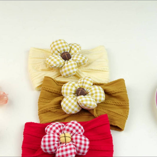 Soft Baby Headband with Flower ??Nylon Stretch_CWAHA6721