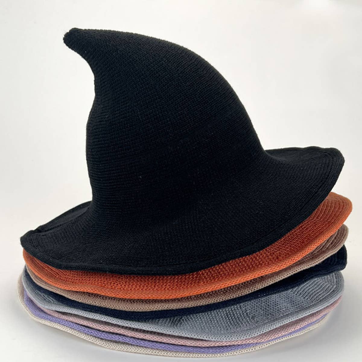 Halloween Pointed Witch Hat, Knit & Foldable_CWAH0617