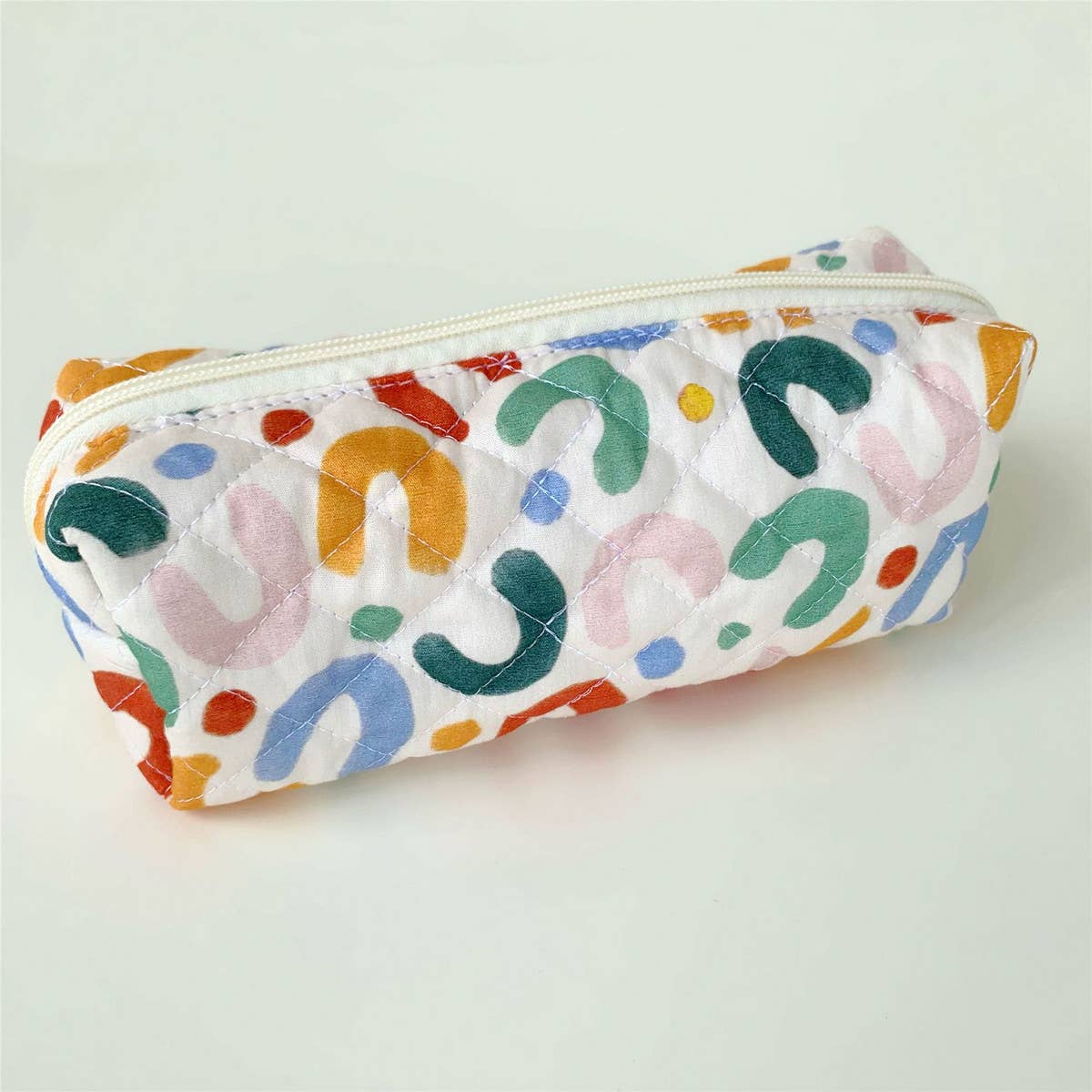 CASUAL FLORAL PENCIL CASE COSMETIC BAG_CWAB1044