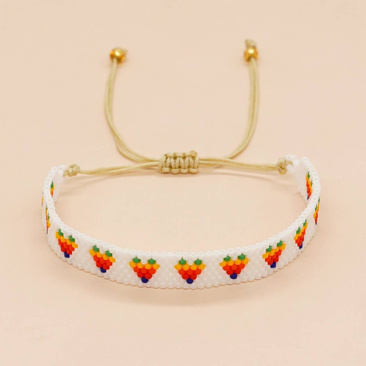 COLORFUL 3-ROW RICE BEAD BRAIDED BRACELET