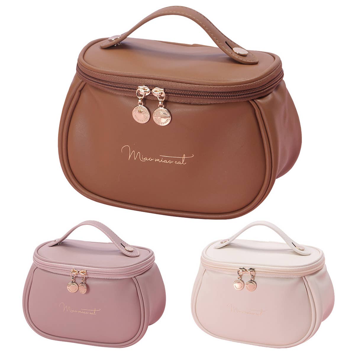 LETTER GRAPHIC PU MAKEUP BAG_CWAB0547