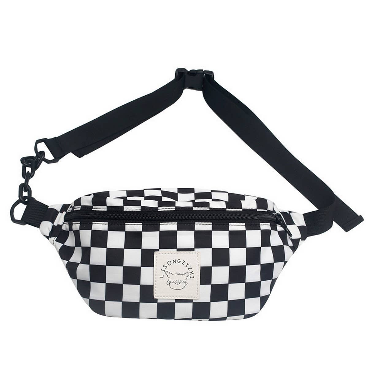 RETRO CLASSIC CONTRAST PLAID SHOULDER BAG_CWAB1605