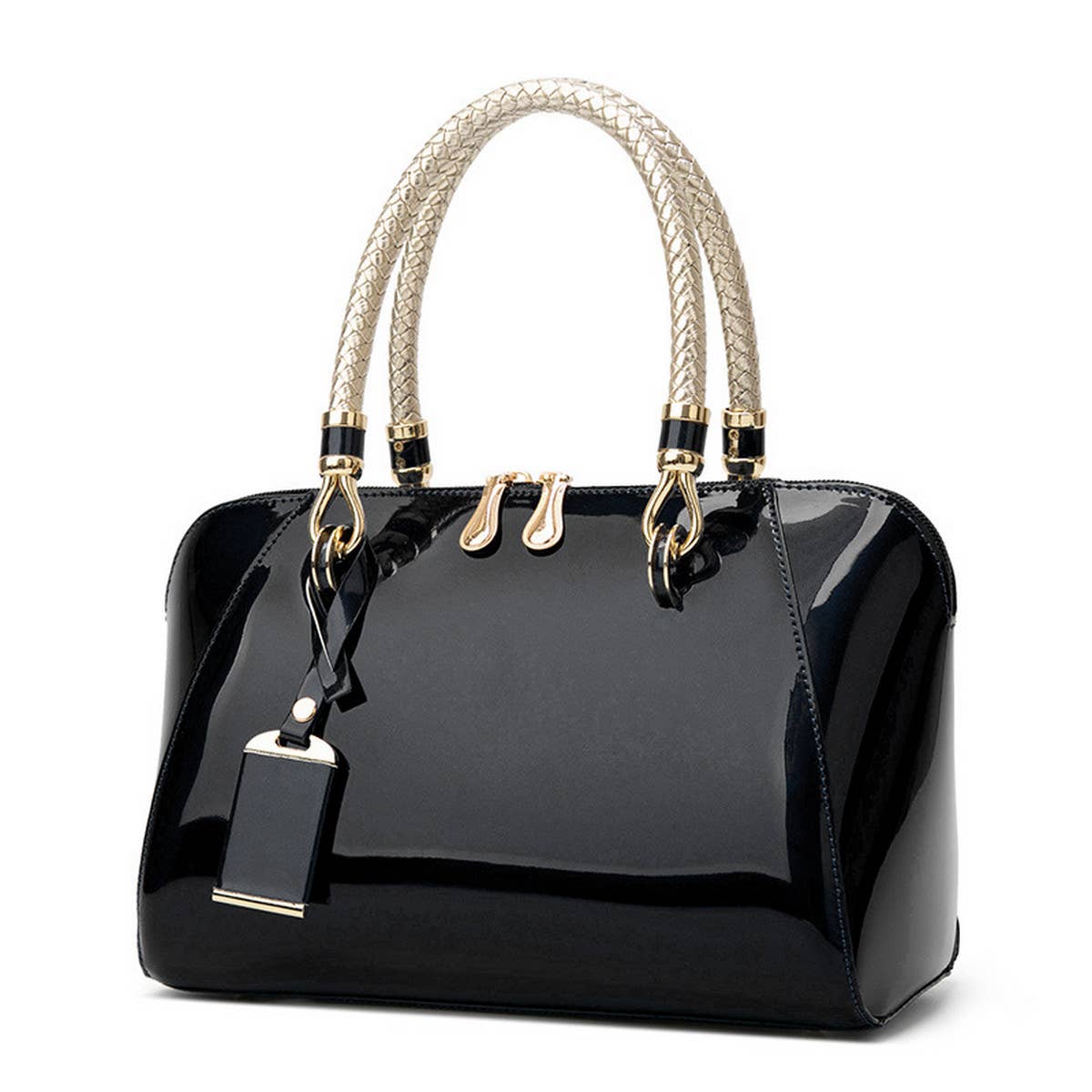 2024 PATENT LEATHER EVENING TOTE BAG_CWAB2636