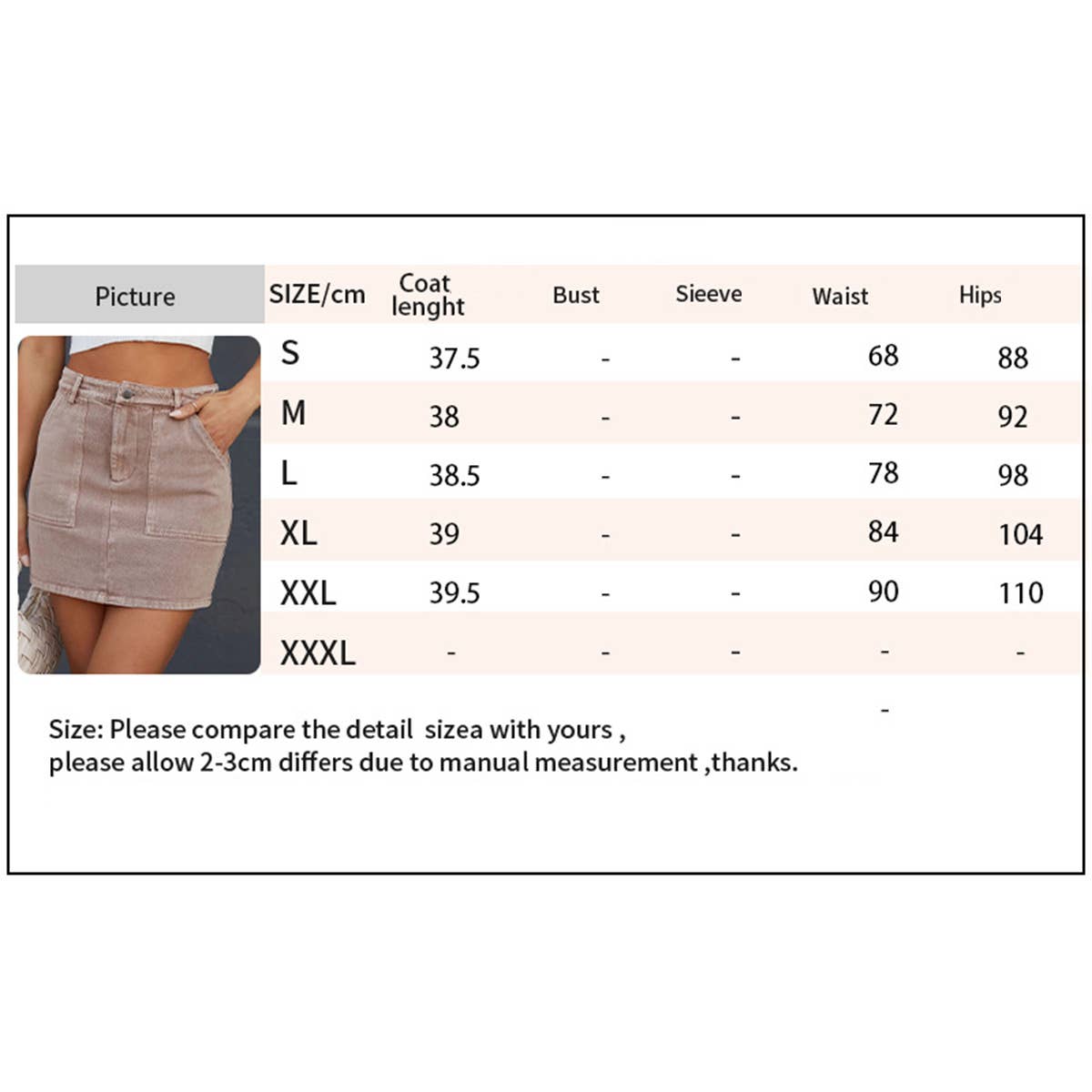 Washed utility denim pencil skirt