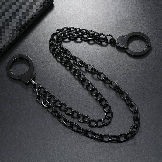 CREATIVE ALLOY HANDCUFFS CHAIN HIP-HOP PANTS CHAIN