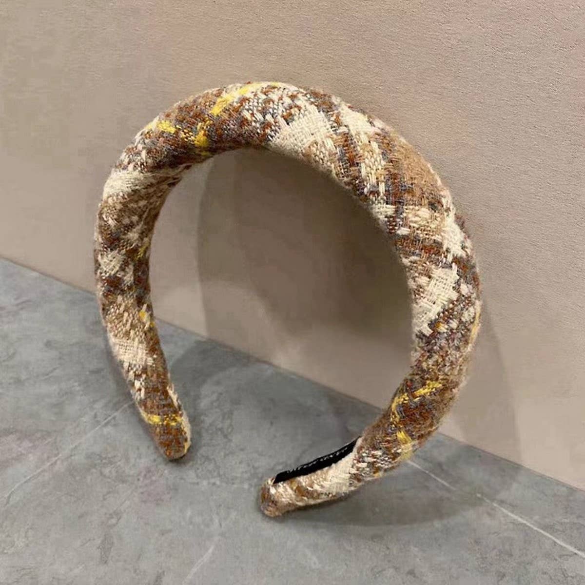 AUTUMN AND WINTER HIGH-END PLAID HEADBAND_CWAHA2865